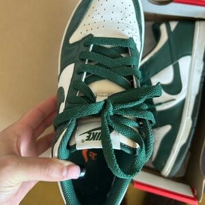 Nike Kids Shoes Green and White